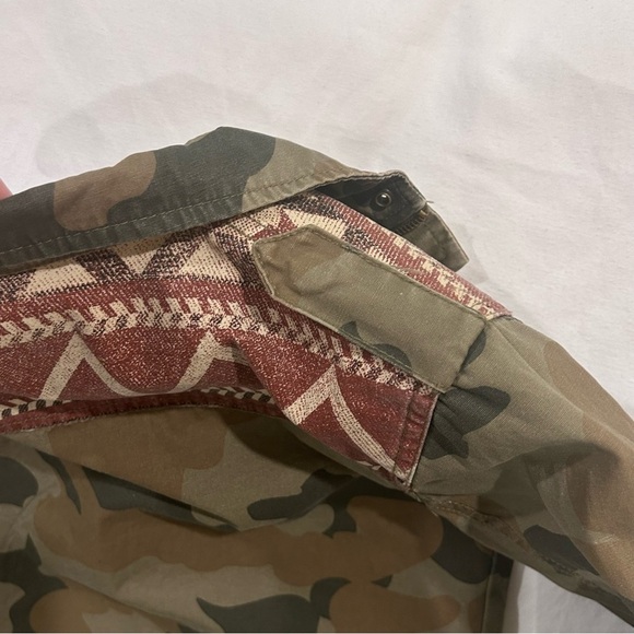 Lucky Brand Kids Camouflage Aztec Full Zip Button Jacket  Size 7 - Picture 7 of 13
